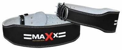 MAXX PRO BOXING GEAR Maxx Gewichtheben 4" 6" Ledergürtel Rückenstützgurt Fitnessstudio Krafttraining BL