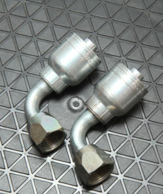 1AA8FJB8 Aeroquip Fitting 90° Elbow -8 JIC Swivel -8 Hose Crimp, 2 PACK - Image 1 of 4