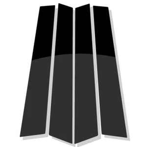 Cubierta de borde de puerta de poste de puerta negra pulida para ventana de EE. UU. para Porsche Panamera 17-21 - Imagen 1 de 6
