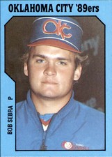 1985 Oklahoma City 89ers TCMA #19 Bob Sebra Gloucester New Jersey Baseball Card