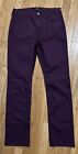 Womens Jen 7 For 7 For All Mankind Purple Slim Straight Jeans Sz 8 Nwot A2