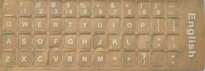 Englische Tastaturaufkleber durchsichtig English (Nr. 2). Versand heute - Afbeelding 1 van 3