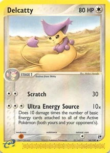 DELCATTY 34/100 - NO HOLO POCO COMÚN - EX Tormenta de Arena - Lector Electrónico Carta Pokémon - Casi Nuevo - Imagen 1 de 2