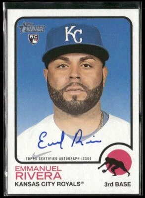 2022 Topps Heritage #ROA-ER Emmanuel Rivera Real One Autographs High Number - Image 1 of 2