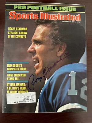 ROGER STAUBACH SIGNED 9-4-1978 SPORTS ILLUSTRATED RARE ISSUE HEISMAN 63 NAVY WOW - Image 1 of 4