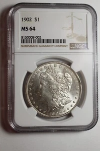 1902 Morgan Silber Dollar NGC MS64 #002 - Bild 1 von 2