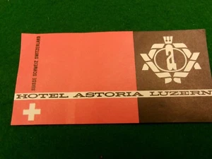 Pegatina Hotel Astoria Luzern Suiza etiqueta vintage 5" x 2,5" E57 - Imagen 1 de 2