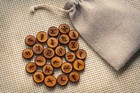 Elder Futhark Runes Cherry Wood Set Norse Runes 100% Handmade with Bag