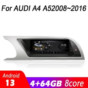 Reproductor Multimedia Coche Estéreo GPS Radio Android Monitor MMI para Audi A4 A5 4+64G - Imagen 1 de 11