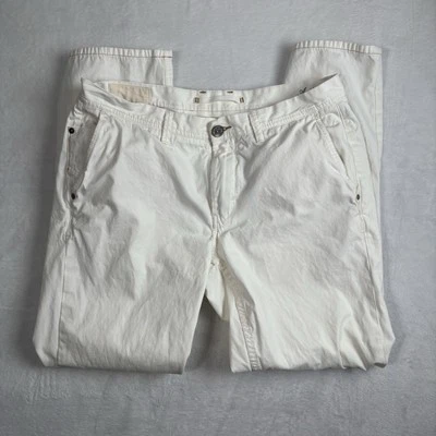 Pantalones de mezclilla Tommy Bahama blancos para hombre cintura 35" x 32" entrepierna mancha Foto 1 de 4