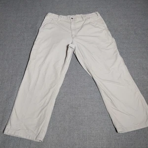 Carhartt Carpenter Hose 36 x 28 hellbeige gerades Bein (38 x 32 markiert) - Bild 1 von 14