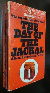 The Day of the Jackal 1972 Frederick Forsyth Paperback Book 1st Bantam $1.75 Red - Foto 1 di 10