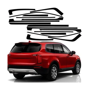 Chrome Delete Vinyl Wrap Kit fit for 2020-2025 Kia Telluride Accessories Side... - Picture 1 of 6