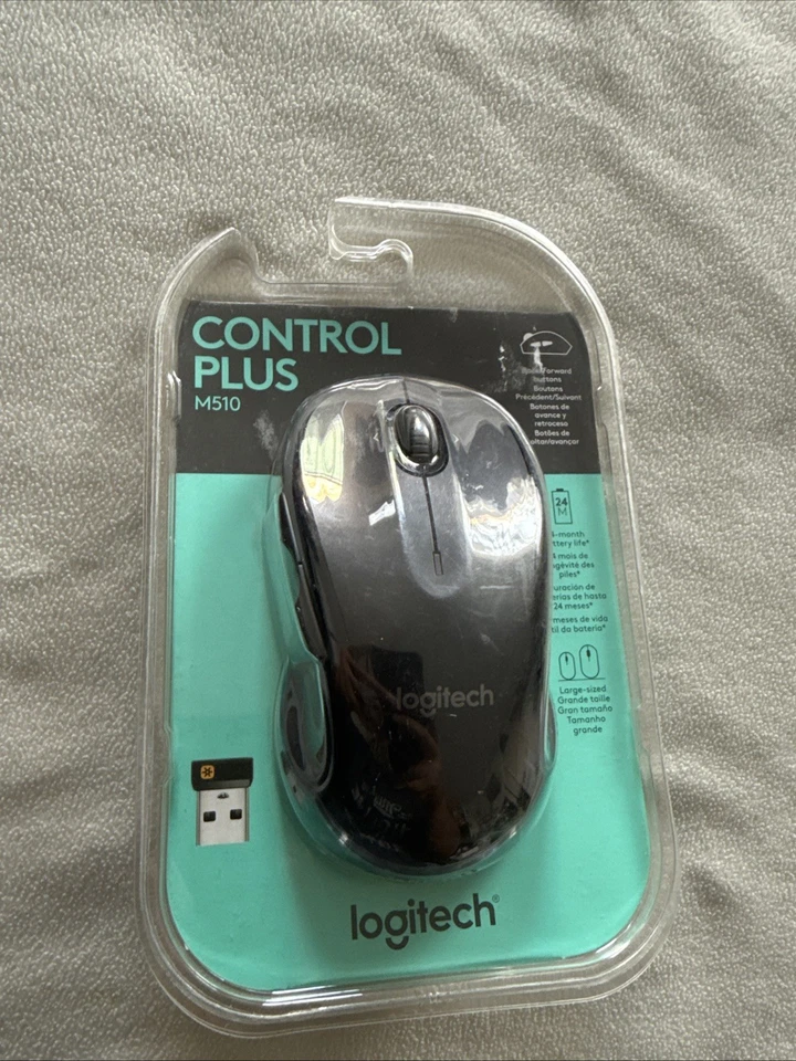 Logitech M510 Wireless Laser Mouse - Black
