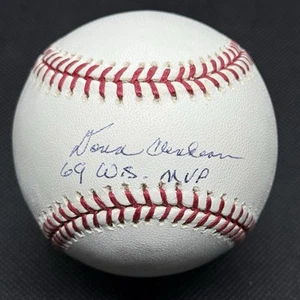 Donn Clendenon 1969 WS MVP Signed Baseball JSA COA New York Mets World Series - Picture 1 of 2