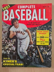 1951 Complete Baseball Magazine - Spring Issue - Ralph Kiner Cover         E - Picture 1 of 3
