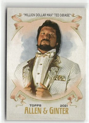 2021 Topps Heritage Million Dollar Man Ted DiBiase Allen & Ginter ☘️2R5 - Image 1 of 2