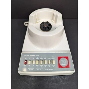 Hamilton Beach White 10 Power Blender Base Only Model 608-3 - Picture 1 of 10