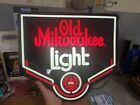 Old Milwaukee Light Plastic Lighted Sign 1980s