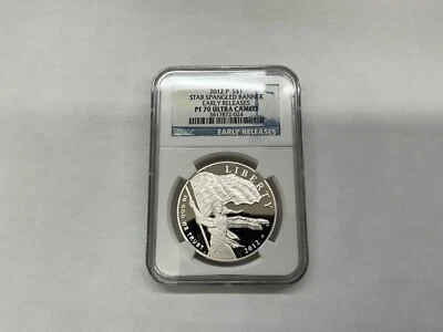 2012 P S$1 "Star Spangled Banner" PF 70 Ultra Cameo by NGC Early Releases - Image 1 of 2