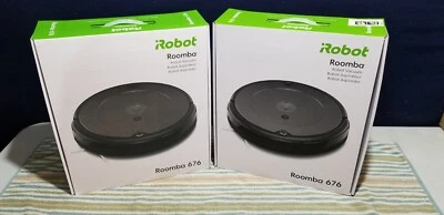 Lot of 2 NEW iRobot Roomba 676 Robot Vacuum w/ Wifi Connectivity NEW - Image 1 of 4