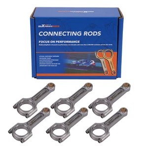 I-Beam 4340 Connecting Rods Bolts For BMW 328i 528i E36 E46 M52B28 135mm Pleuel - Picture 1 of 12