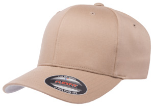 Flexfit Baseball Hat Fitted Cap 6277 Flex Fit Wooly Combed Twill L/XL Black XXL