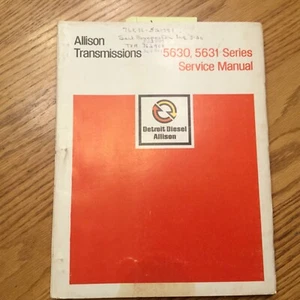 Allison CRT 5630 5631 SERVICE SHOP REPAIR O/H MANUAL GUIDE Transmission SA1083C - Picture 1 of 5