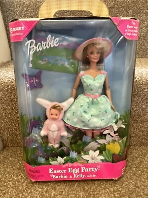 Mattel Barbie & Kelly Huevo de Pascua Fiesta Set 1999 Objetivo Edición Especial Foto 1 de 4