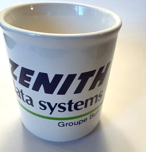Vintage Zenith Data Systems Coffee Mug Cup Groupe Bull Advertisement Promo logo - Picture 1 of 10