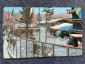 Sauna Pool at resort, Mt. Snow, Vermont  Vintage Postcard - Picture 1 of 2