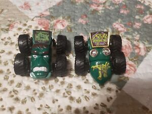 Lot of 2, The Incredible Hulk Monster Cars By Marvel