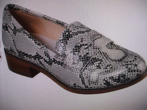 New Skechers LaLa Sly Penny Loafer Faux Snake Skin,Air Cooled Size 9 US,39 EUR - Picture 1 of 12