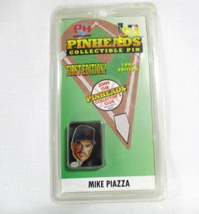 NOS 1999 Mike Piazza Pinheads Collectible Hat Pin New York Mets 1st Edition - Picture 1 of 4