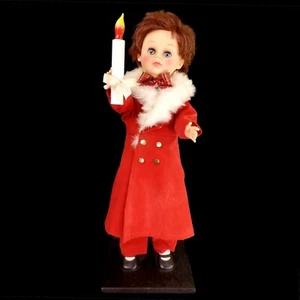 ANIMIERTE WEIHNACHTSJUNGE FIGUR / DISPLAY ARTS / VINTAGE 1982 / LICHT & BEWEGUNG - Bild 1 von 7