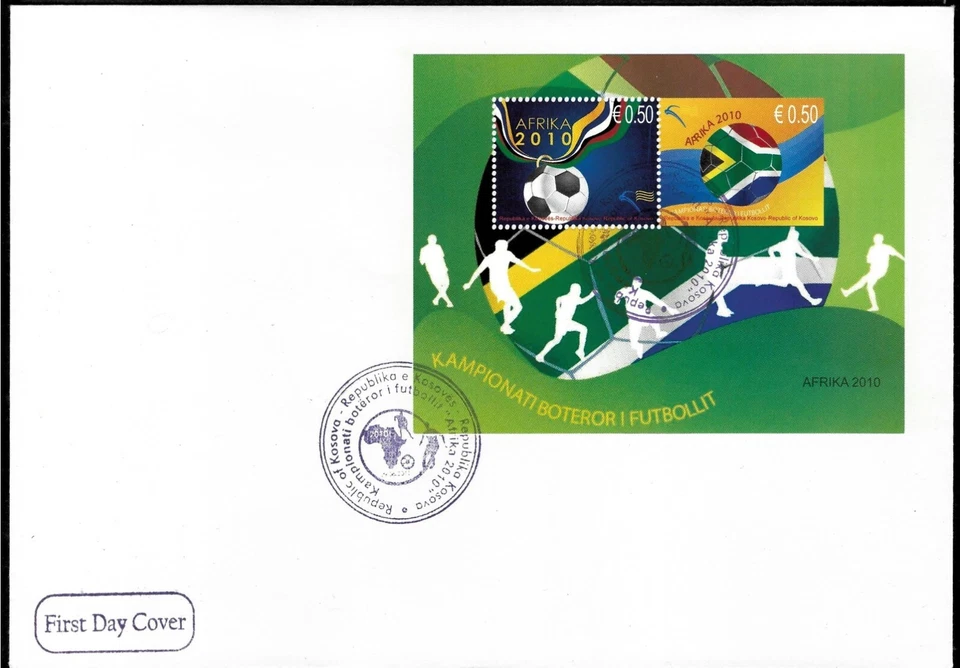 Kosovo 2010 ☀  Football World Cup - South Africa ☀ FDC - Image 1 of 1