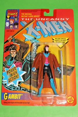 1992 MARVEL UNCANNY X-MEN SERIES GAMBIT ACTION FIGURE TOY BIZ ANIMATED SERIES 97 - Image 1 of 4