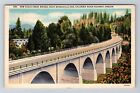 OR-Oregon, neue Eagle Creek Bridge, Bonneville Dam, c1936, Vintage Postkarte