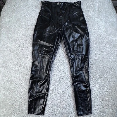 Legging Spanx imitación charol negro para mujer XL Foto 1 de 4