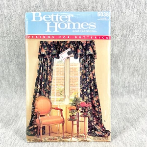 Butterick 6038 Window Treatment Valances Sewing Pattern Home Decor - Picture 1 of 5
