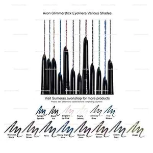 Avon GlimmerStick Eyeliners ~Pick & Stock Up ~ Great  Stocking Filler ~ Free P&P - Picture 1 of 9