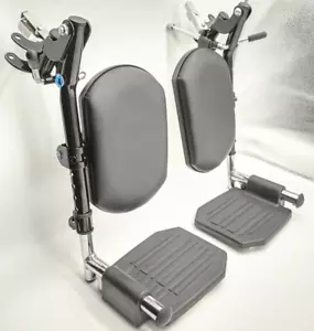 Wheelchair Elevating Legrests with Padded Calf Pads, Composite Footplates, Fits - Picture 1 of 3