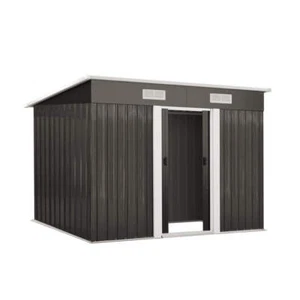 Livsip Garden Shed 2.38x1.31M Workshop Cabin Metal House - Picture 1 of 6