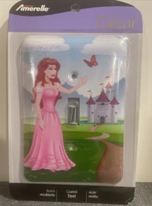 Cubierta de placa de interruptor de luz única Amerelle Decor Princess nueva en caja - Imagen 1 de 3