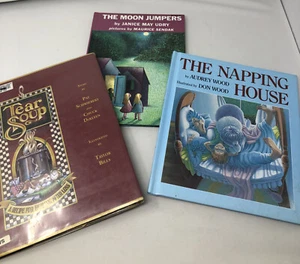 Kinderbücher „The Moon Jumpers, Nickerchenhaus & Tränensuppe 3er Set leicht lesbar - Bild 1 von 7