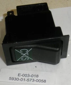 5930-01-573-0058 Push Rocker Switch US Army 12378619-002 CTIS - Picture 1 of 1