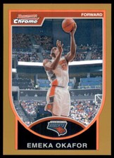 2007-08 Bowman Chrome Refractors Gold #50 Emeka Okafor /99