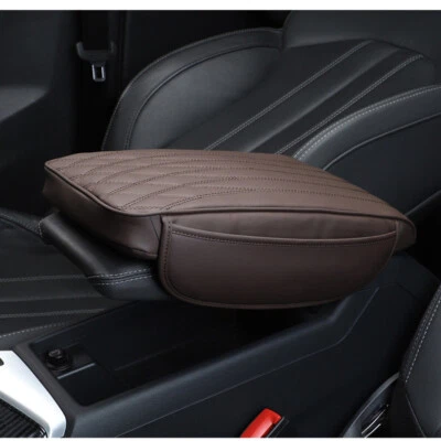 Car Armrest Cushion Cover Protector Pad Key Phone Holder Organizer W/Storage Bag - Image 1 of 4