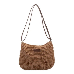 Summer Straw Crossbody Bag Women Beach Woven Shoulder Handbag Purse - Picture 1 of 11