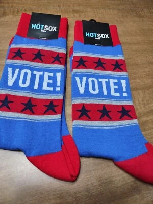 Lote de 2 pares de calcetines HOT SOX para hombre VOTE NUEVOS CON ETIQUETAS Foto 1 de 3